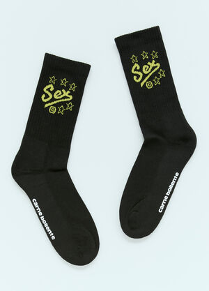Carne Bollente Socks Shocks Black cbn0356011