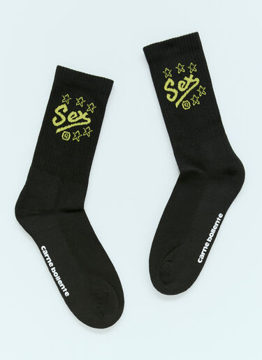 Carne Bollente Socks Shocks Black cbn0356011