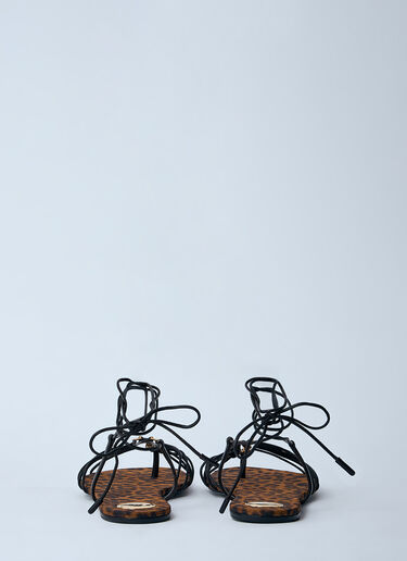 Saint Laurent Babylone Sandals Brown sla0259036