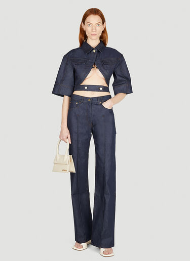 Le Haut De Nimes Yuma Top Jacquemus Le Haut De Nimes Yuma Top Blue jac0251053