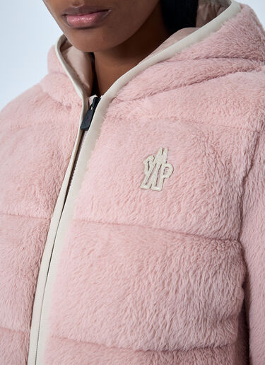 Moncler Grenoble Hooded Logo Motif Jacket Pink mog0262011