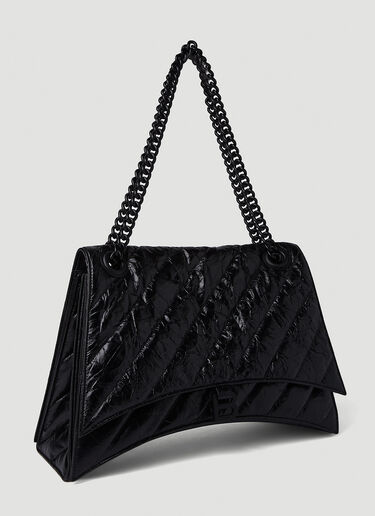 Balenciaga Crush Chain Large Shoulder Bag Black bal0250054