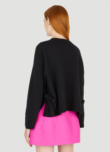 Valentino Bow Trim Sweater Black val0250006