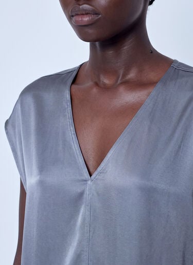 LN-CC® - Rick Owens: Arrowhead Gown - Grey Rick Owens Arrowhead Gown Grey ric0265010