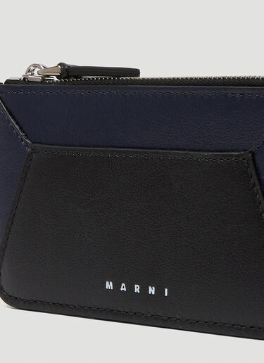 Marni Colour Block Zip-Top Cardholder Blue mni0150004