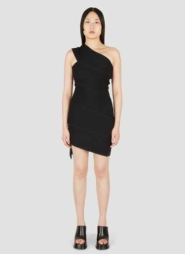 Flat Rib Spiral Dress Bottega Veneta Flat Rib Spiral Dress Black bov0248056