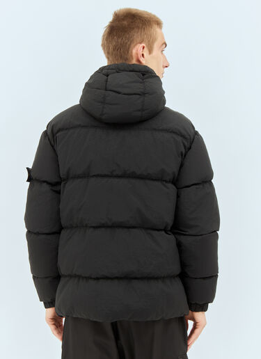 Stone Island Hooded Down Jacket Black sto0158024