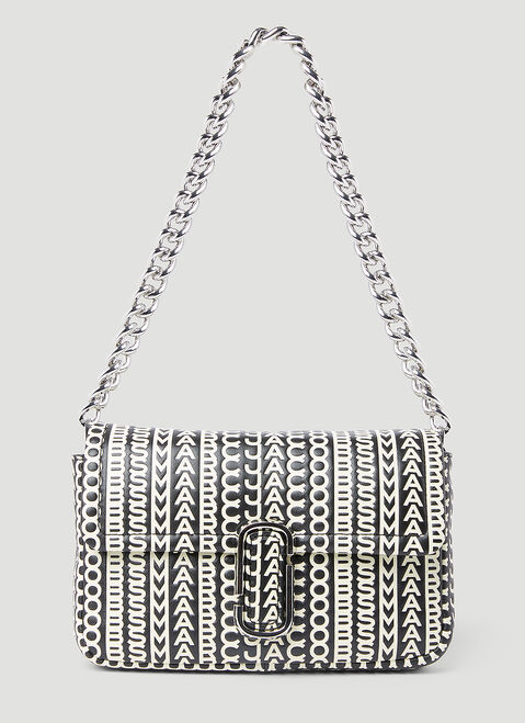 Marc Jacobs The Monogram Leather J Marc Shoulder Bag Black mcj0254011