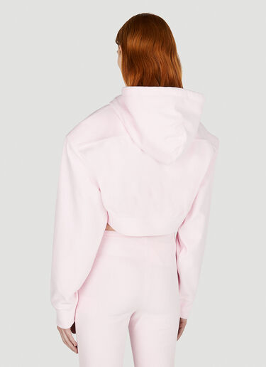 Alexander Wang Cropped Hooded Sweatshirt Pink awg0251011