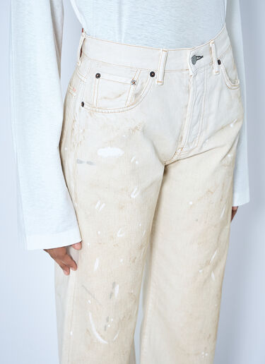 Acne Studios 2021F Regular Fit Jeans Cream acn0265010