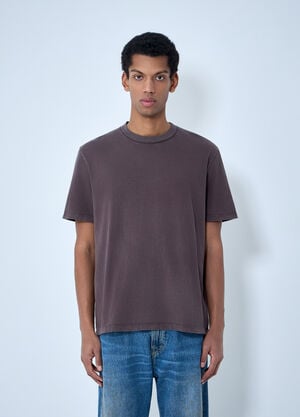 Our Legacy Cotton Jersey T-Shirt Brown our0164003