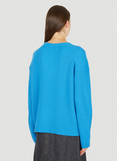 Studio Nicholson 골지 스웨터 블루 stn0250007