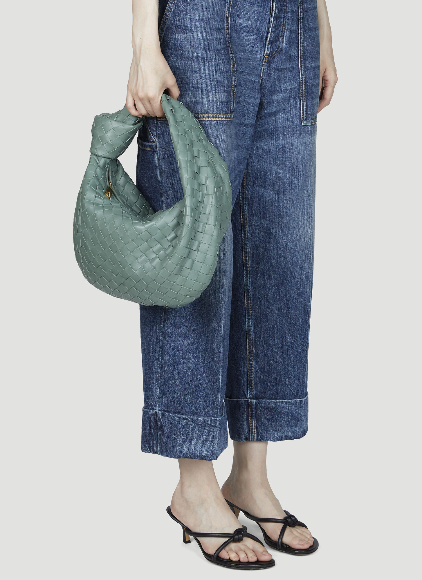 Shop Bottega Veneta Teen Jodie Handbag In Green