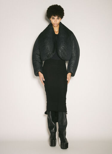Rick Owens 니트 미디 스커트  블랙 ric0258007