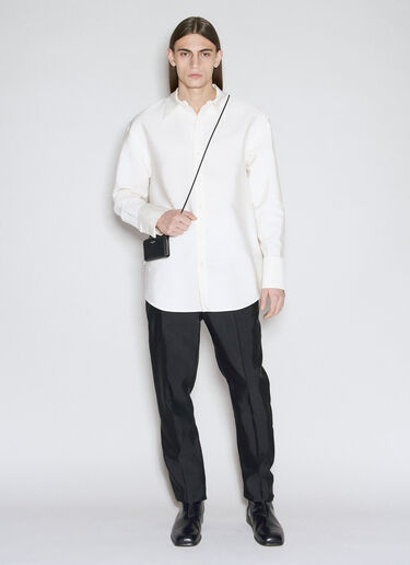 Saint Laurent Faille Overshirt White sla0156001