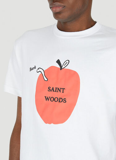 Saintwoods 웜 바크 티셔츠 화이트 swo0146028