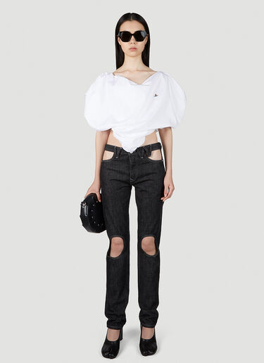 Vivienne Westwood 컷아웃 진 블랙 vvw0251006
