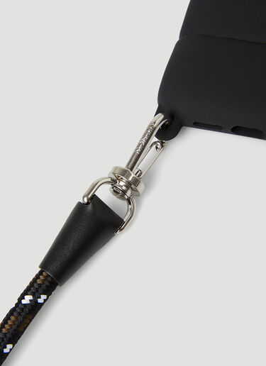 Moncler Logo Motif Phone Case On Strap Black mon0146070