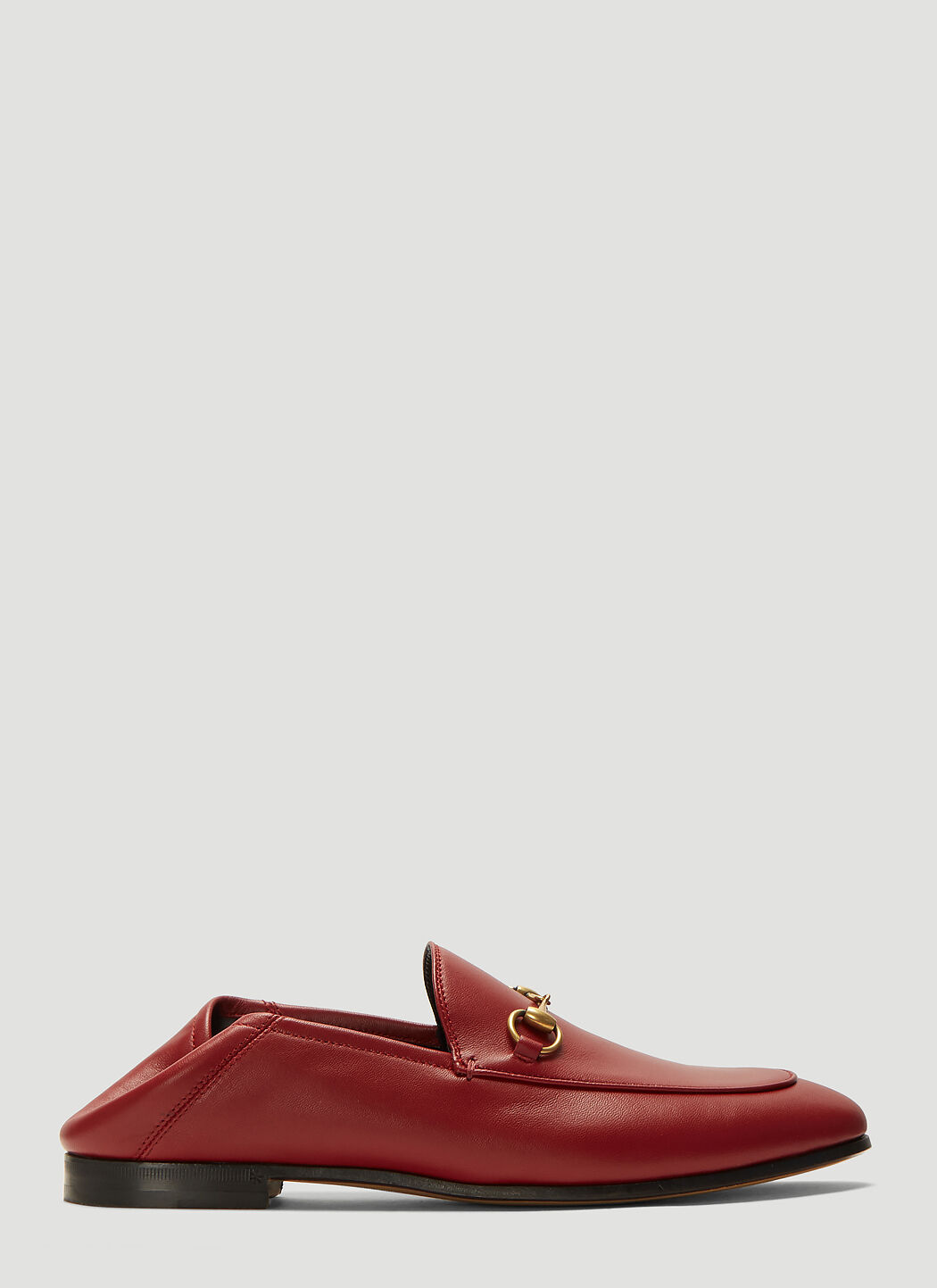 Gucci Women s Brixton Leather Loafers in Red LN CC