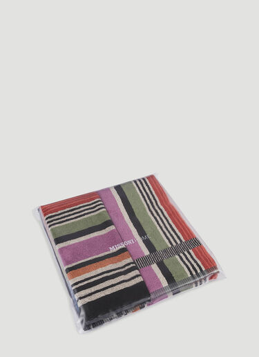 Missoni Set of Two Ayrton Towels Orange wps0670133