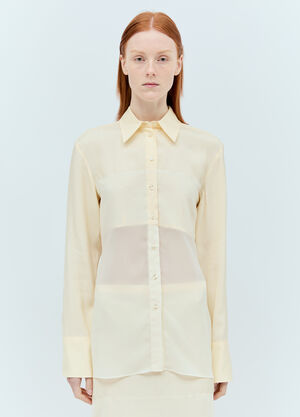 Sportmax Double-Layer Shirt White spx0256010