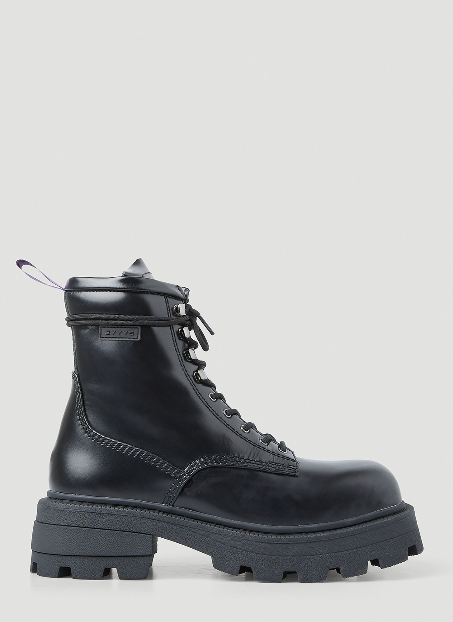 Eytys Michigan Lace Up Boots Unisex Black