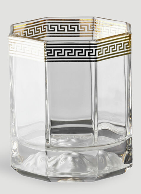 Fferrone Design Set of Two Medusa d'Or Whisky Glasses Transparent wps0644556
