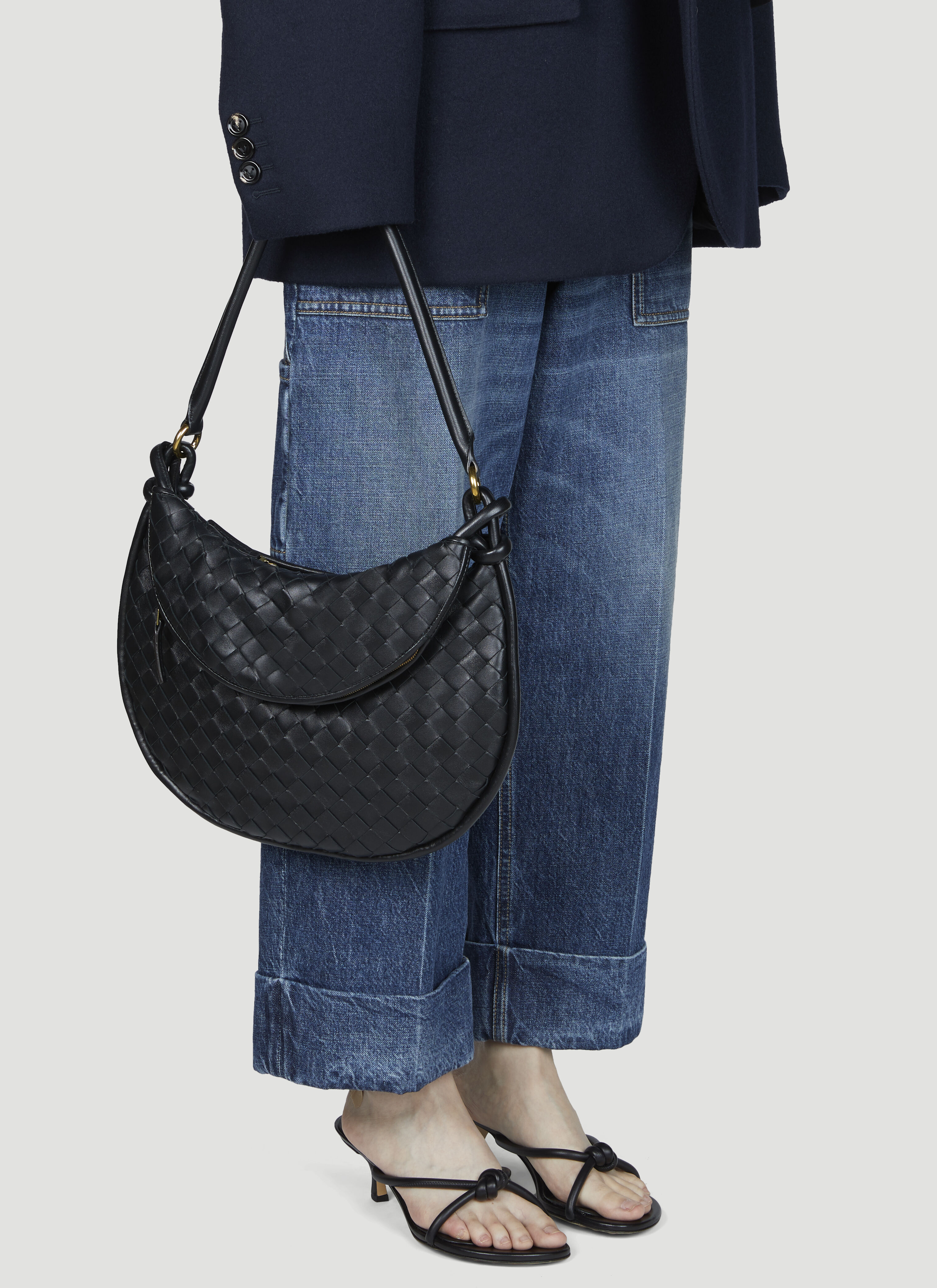 Bottega Veneta Women's' Small Gemelli Shoulder Bag in Black | LN-CC®