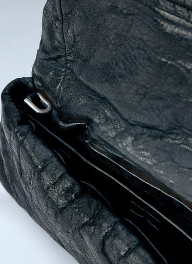 LN-CC® - Rick Owens: Soft Leather Clutch - Black Rick Owens Soft Leather Clutch Black ric0266011