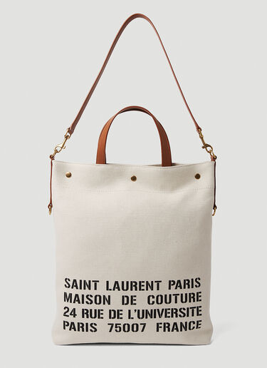 Saint Laurent Universite Tote Bag Cream sla0149062