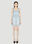 Balmain Monogram Denim Dress Purple bln0252033