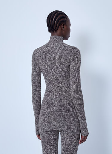 LN-CC® - Sportmax: Bouquet Wool Sweater - Brown Sportmax Bouquet Wool Sweater Brown spx0266006
