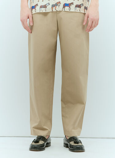 Gucci Heavy Cotton Poplin Pants Beige guc0155037