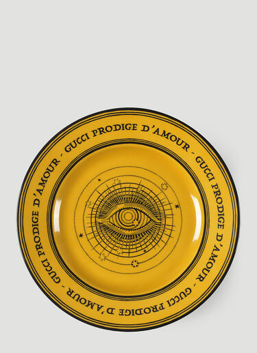 Gucci Set of Two Star Eye Dessert Plate Yellow wps0670014
