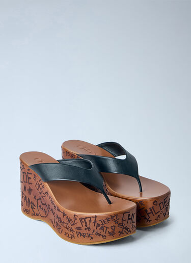 LN-CC® - Chloé: Maxime Wedge Sandals - Brown Chloé Maxime Wedge Sandals Brown chl0265029