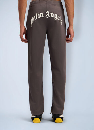 Curved Logo Track Pants Palm Angels Curved Logo Track Pants Grey pma0162107