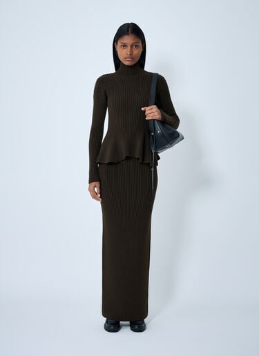 Knit Midi Skirt Max Mara Knit Midi Skirt Green max0262056