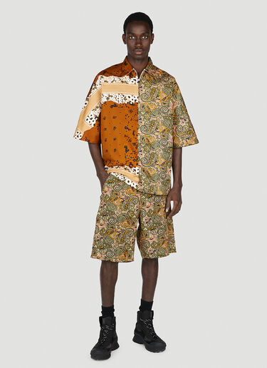 NOMA t.d. Colour Block Shirt Beige nma0152005
