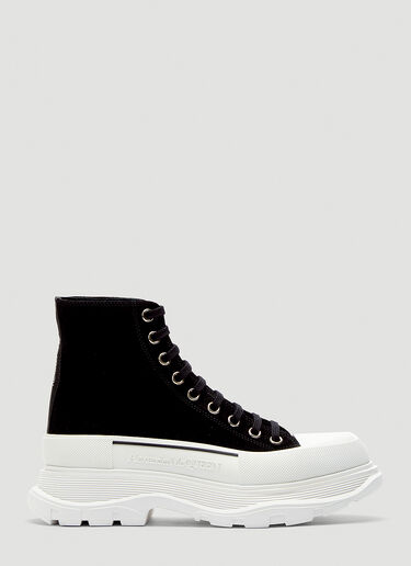 Alexander McQueen Tread Slick Suede Boots Black amq0243104