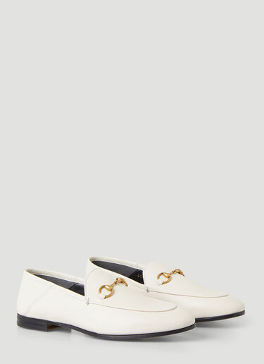 Gucci Jordaan Leather Loafers White guc0245076