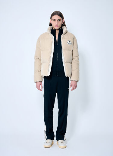 8 Moncler Palm Angels 아브롤호스 쇼트 다운 재킷 베이지 mpa0359002
