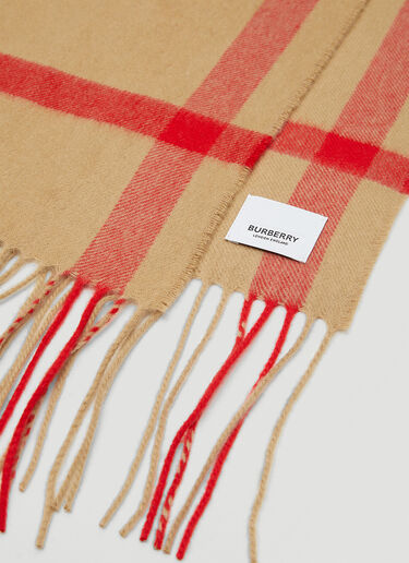 Burberry Half Mega Check Scarf Beige bur0346024