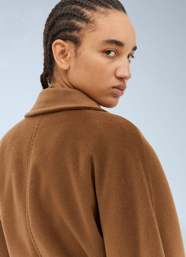 Max Mara Madame 101801 Coat Brown max0257013