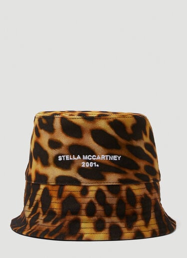 Stella McCartney Animal Print Bucket Hat Brown stm0249041