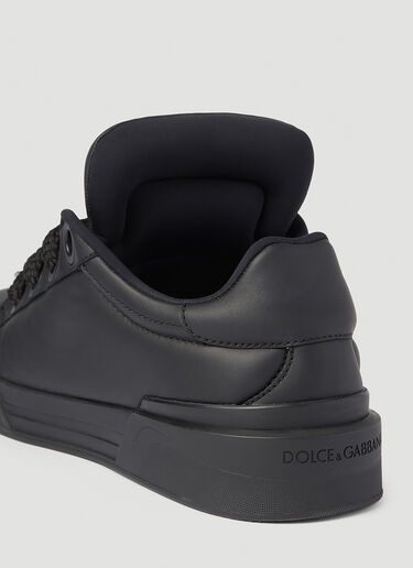 Dolce & Gabbana Nappa Leather Mega Skate Sneakers Black dol0154009