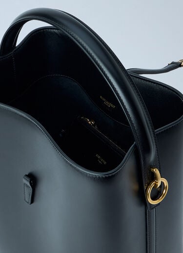 LN-CC® - Saint Laurent: Le 37 Leather Bucket Bag - Black Saint Laurent Le 37 Leather Bucket Bag Black sla0263093