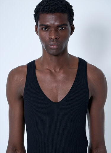 Saint Laurent Knit Tank Top Black sla0160002