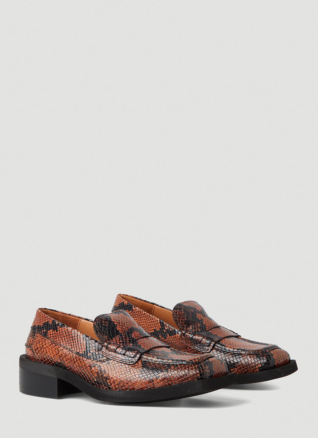 Snake loafers sales