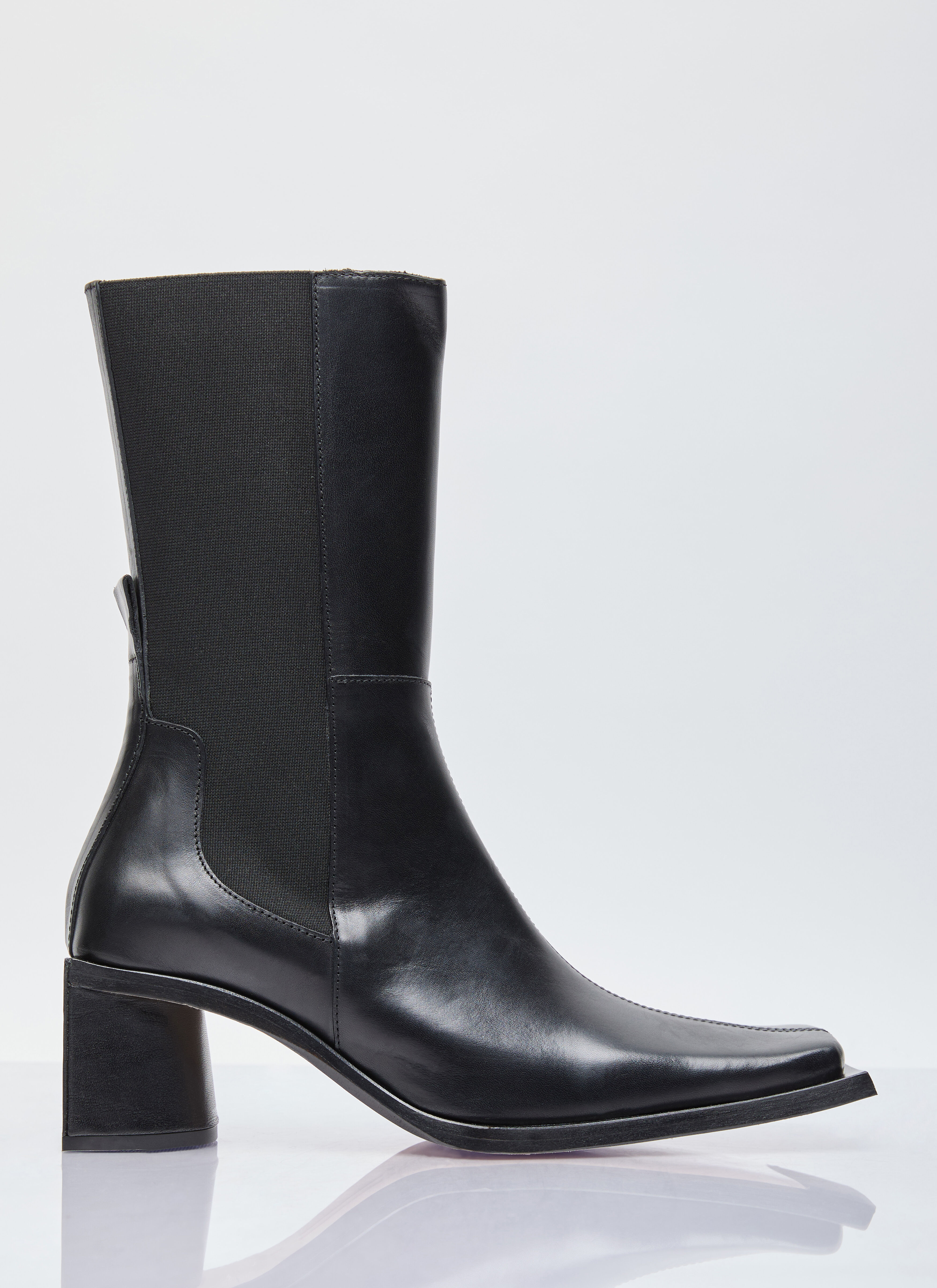 Our Legacy Minnie Leather Boots Black our0256009