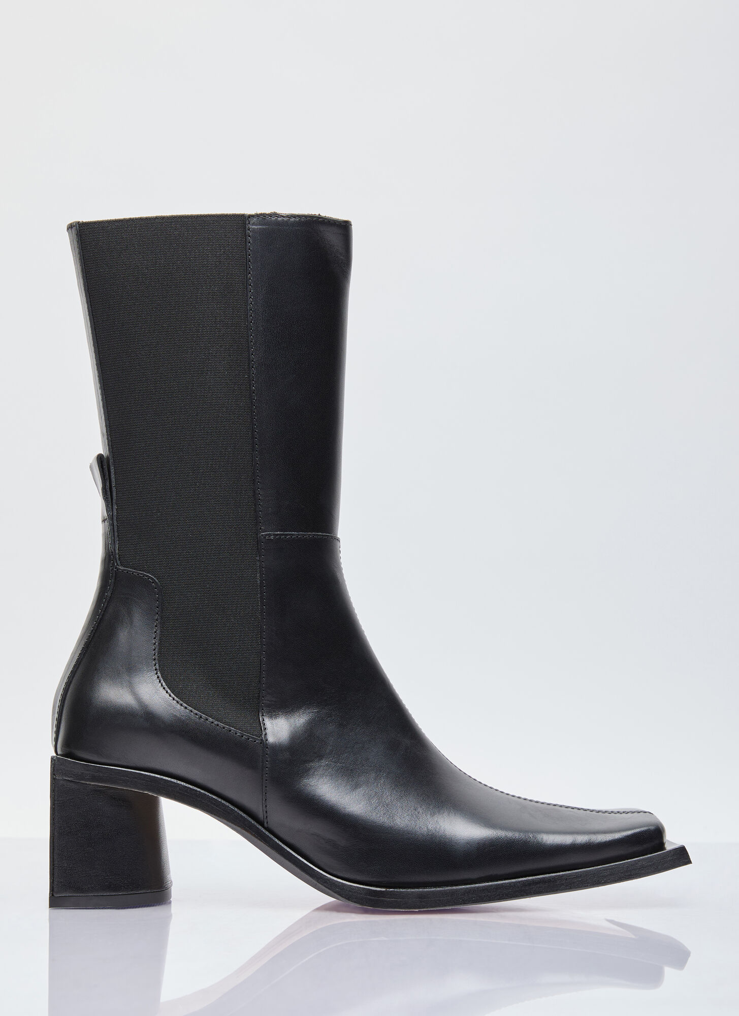 Shop Miista Minnie Leather Boots In Black